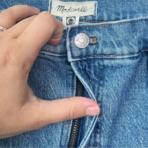 Madewell The Mid-Rise Perfect Vintage Jeans Ainsdale Wash Distressed Size 33 - Picture 6 of 10
